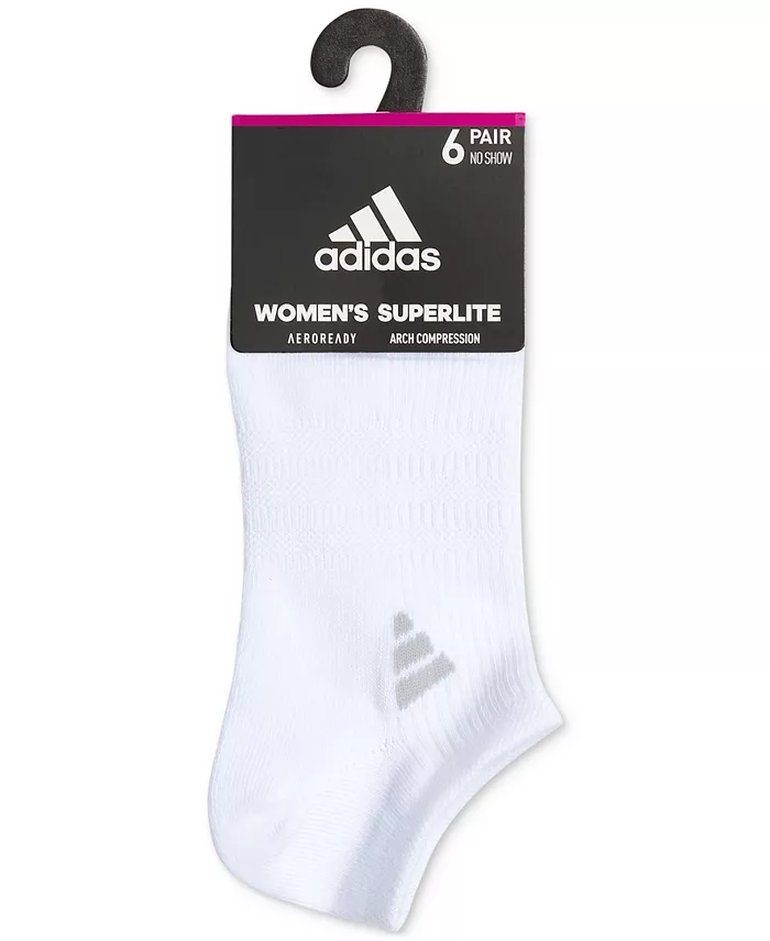 Alfani Adidas Women's 6-Pk. Superlite 3.0 No Show Socks Women's Fashion Shoes & Accessories