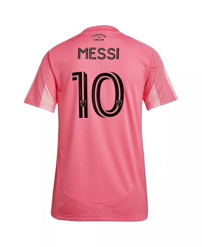 Alfani Adidas Women's Lionel Messi Light Pink Inter Miami CF 2025 Euforia Replica Player Jersey Sports Fan Shop