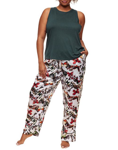 alfani Adore Me Plus Size Alania Pajama Tank & Pants Pajama Set Women's Fashion Shoes & Accessories