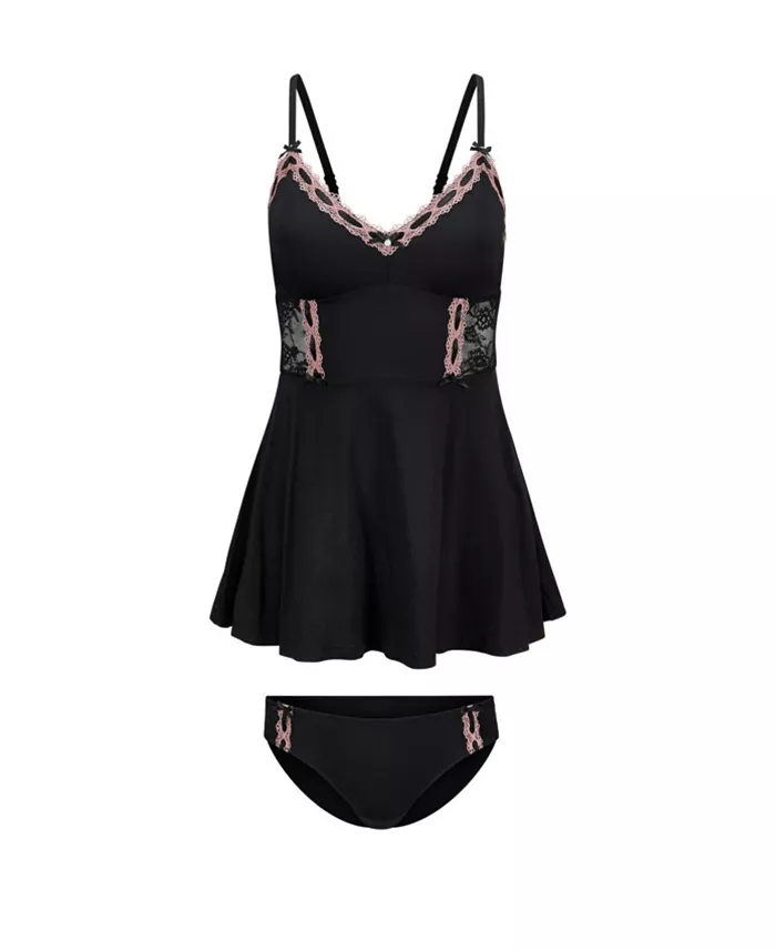 Alfani Adore Me Women's Hilda Babydoll & Hipster Set Women's Fashion Shoes & Accessories