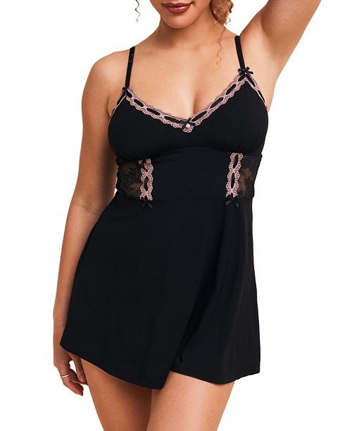 alfani Adore Me Women's Hilda Babydoll & Hipster Set Women's Fashion Shoes & Accessories