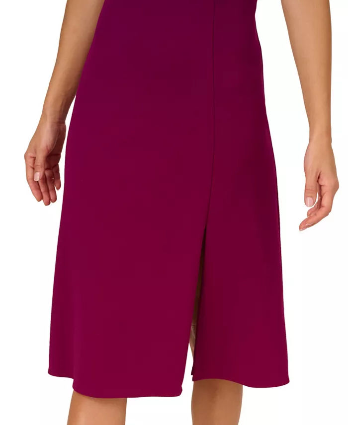 Alfani Adrianna Papell Women's Elbow-Sleeve A-Line Dress Women's Fashion Shoes & Accessories