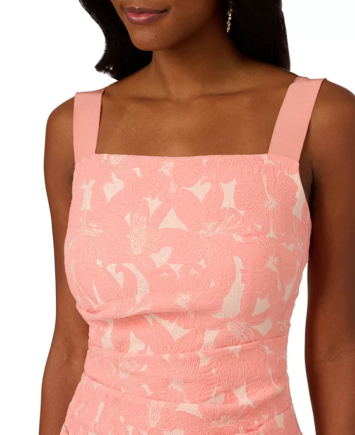 Alfani Adrianna Papell Women's Hibiscus Jacquard Sheath Dress Women's Fashion Shoes & Accessories