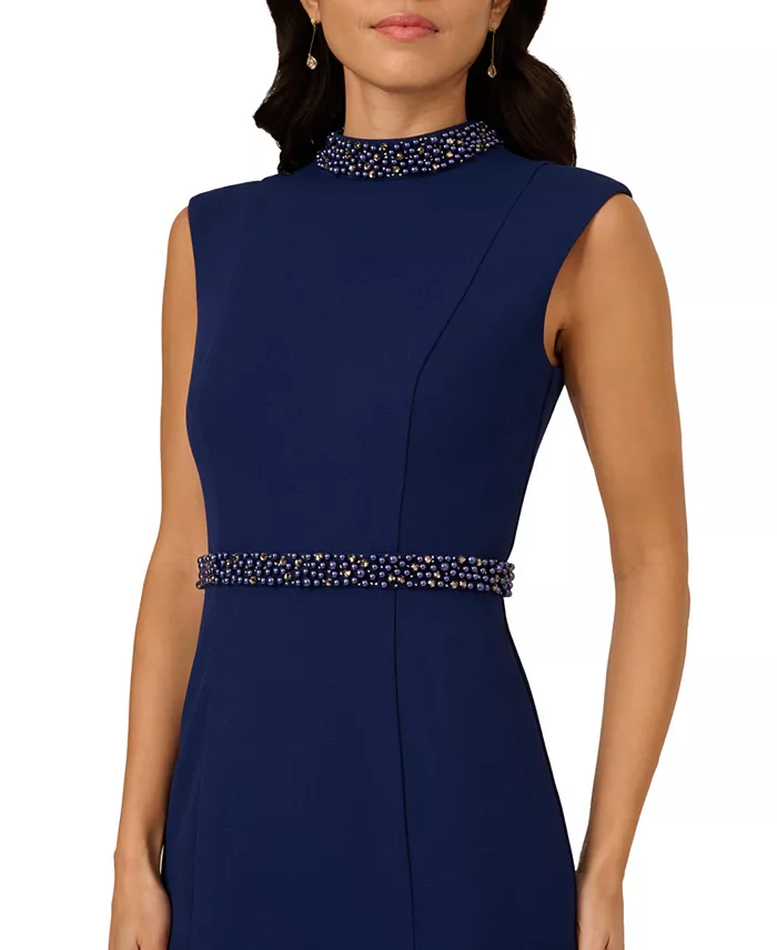 Alfani Adrianna Papell Women's Mock-Neck Knit Mermaid Dress Women's Fashion Shoes & Accessories