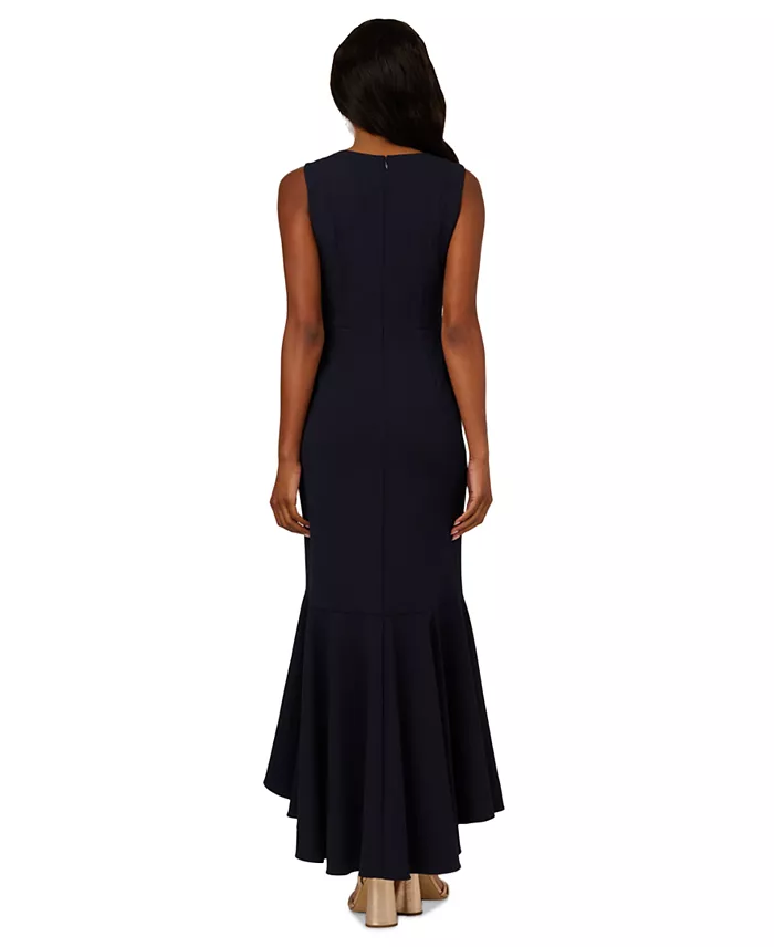 Alfani Adrianna Papell Women's Ruffled V-Neck High-Low Dress Women's Fashion Shoes & Accessories