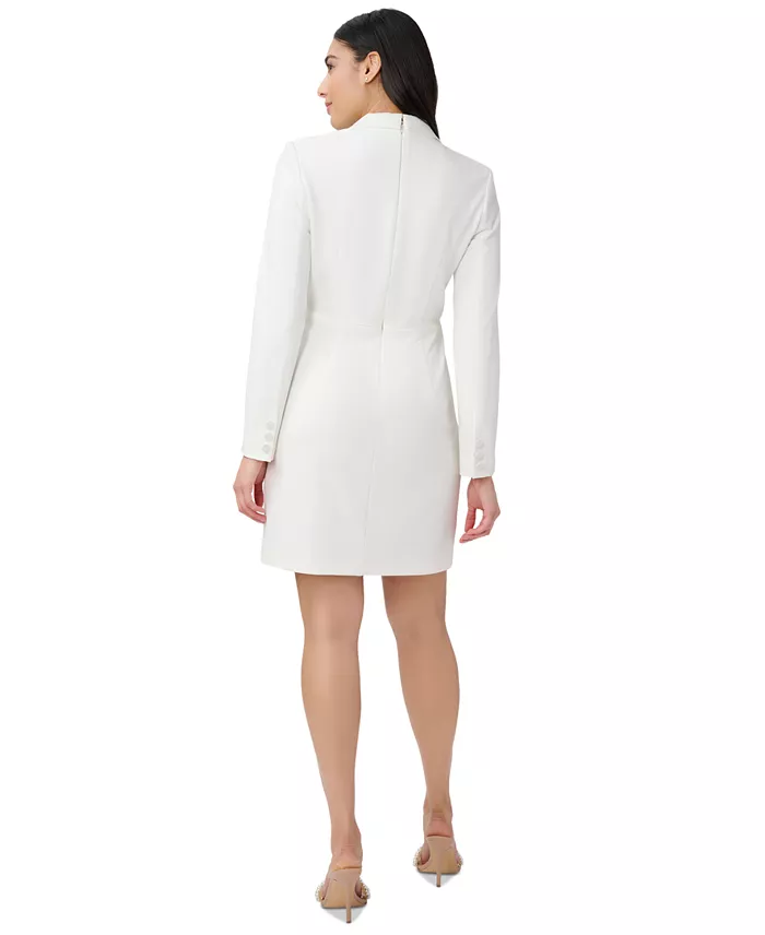 Alfani Adrianna Papell Women's Tuxedo Long Sleeve Sheath Dress Women's Fashion Shoes & Accessories