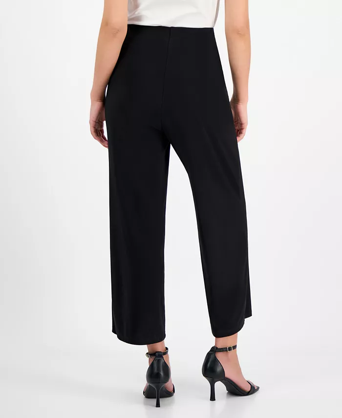 Alfani AK Anne Klein Petite Mid-Rise Cropped Wide-Leg Pants Women's Fashion Shoes & Accessories
