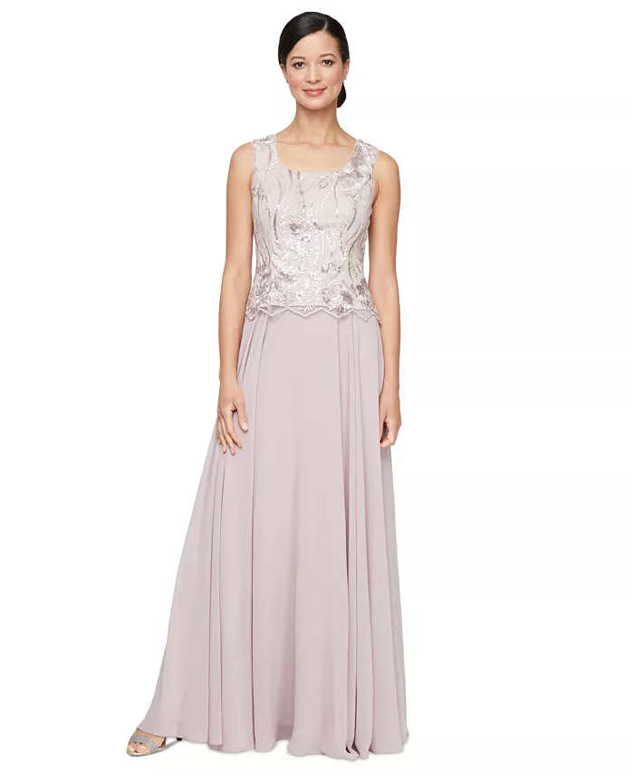 Alfani Alex Evenings Alex Evening Women's 2-Pc. Embroidered Jacket & Gown Set Women's Fashion Shoes & Accessories