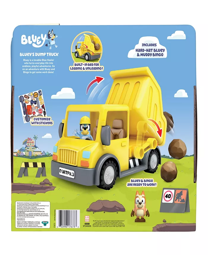 Alfani Bluey Dump Truck Playset All Toys