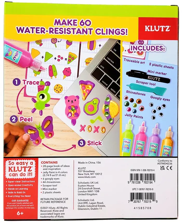 Alfani Klutz Paint Peel Jelly Stickers All Toys