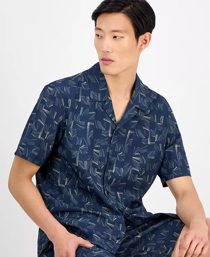 Alfani Alfani Men's Abstract Breeze Shirt & Shorts Exclusively At Macy's Men's Fashion & Accessories