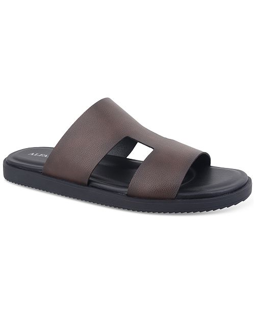 alfani Alfani Men's Edgarr Slide Sandals Exclusively at Macy's Men's Shoes
