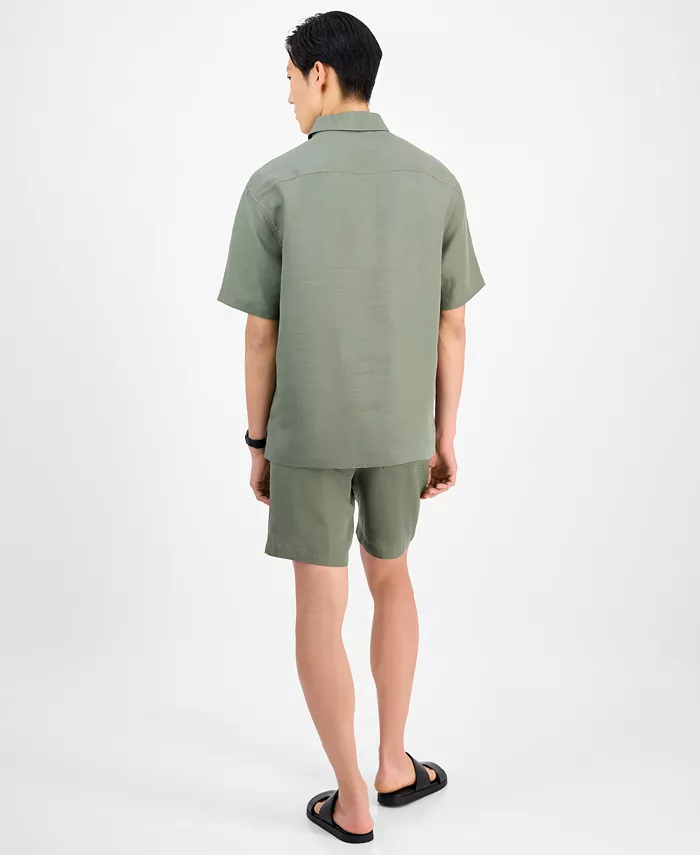 Alfani Alfani Men's Linen Shirt & Shorts Exclusively At Macy's Men's Fashion & Accessories