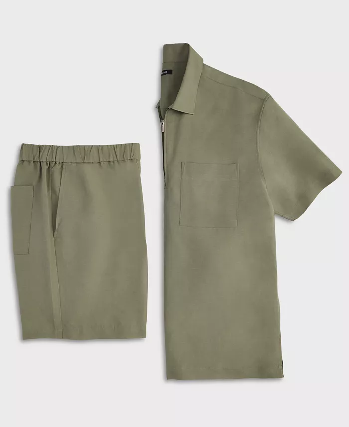 Alfani Alfani Men's Linen Shirt & Shorts Exclusively At Macy's Men's Fashion & Accessories