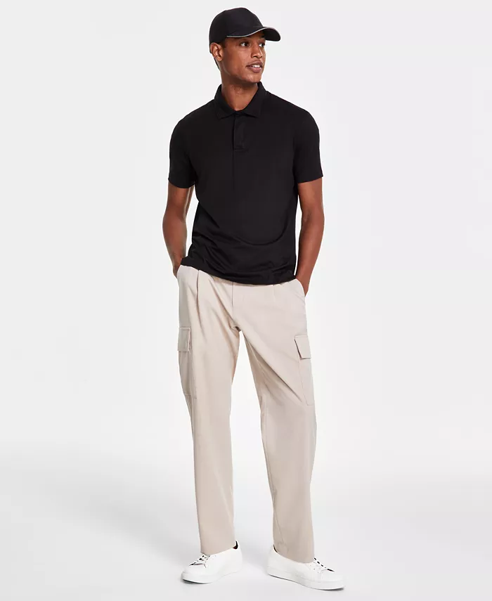Alfani Alfani Men's Regular-Fit Mercerized Polo Shirt Created For Macy's Men's Fashion & Accessories