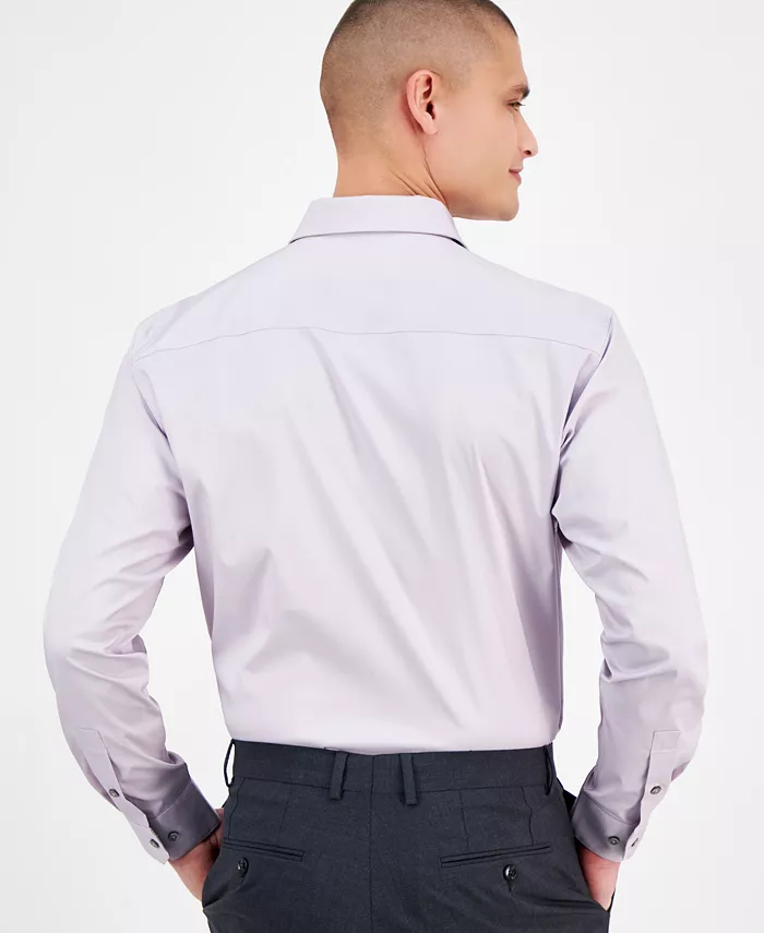 Alfani Alfani Men's Regular-Fit Temperature Regulating Solid Dress Shirt Created For Macy's Men's Fashion & Accessories