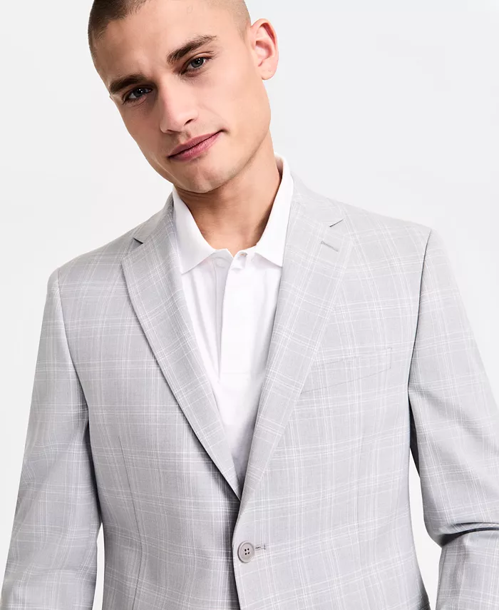 Alfani Alfani Men's Slim-Fit Plaid Suit Jacket Created For Macy's Men's Fashion & Accessories