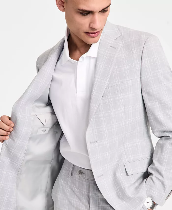 Alfani Alfani Men's Slim-Fit Plaid Suit Jacket Created For Macy's Men's Fashion & Accessories