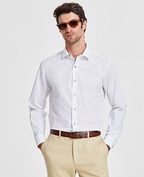 alfani Alfani Men's Slim-Fit Solid Dress Shirt Created for Macy's Men's Fashion & Accessories