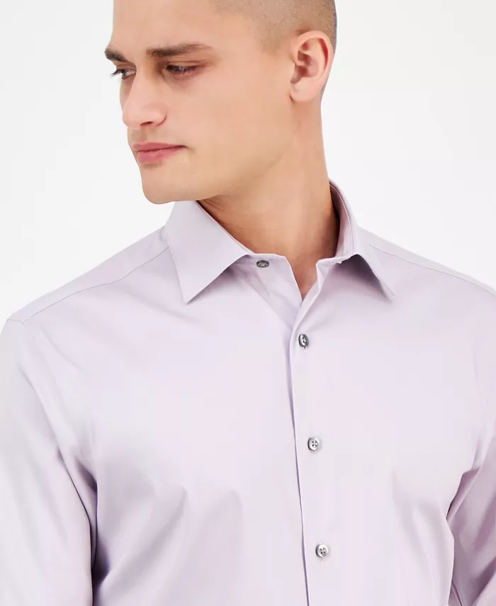 Alfani Alfani Men's Slim-Fit Temperature Regulating Dress Shirt Created For Macy's Men's Fashion & Accessories