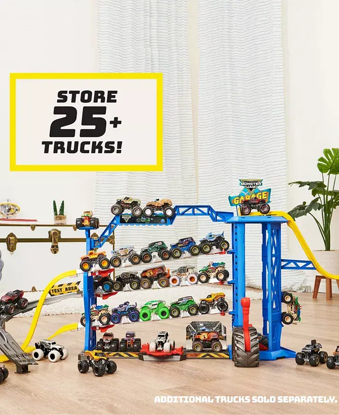 Alfani Monster Jam Garage Playset & Storage All Toys
