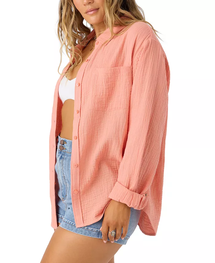 Alfani O'Neill Juniors' Leni Relaxed Shirt Juniors'