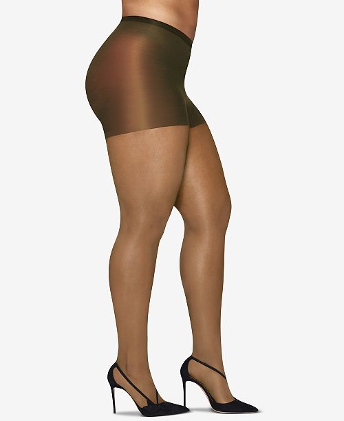 alfani ALLSTAR PRODUCTS GROUP Hanes Curves Plus Size Silky Sheer Control Top Pantyhose Women's Fashion Shoes & Accessories