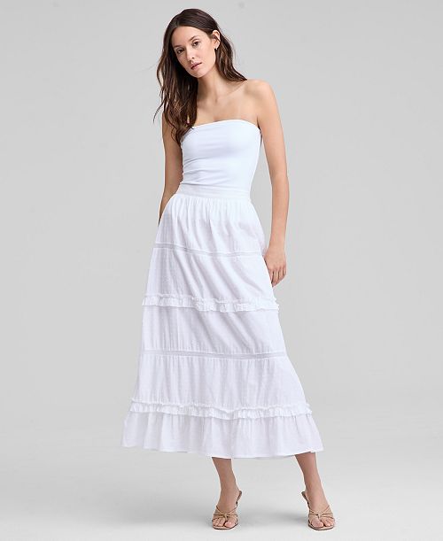 alfani And Now This Petite Lace Eyelet Maxi Skirt Exclusively at Macy's Women's Fashion Shoes & Accessories