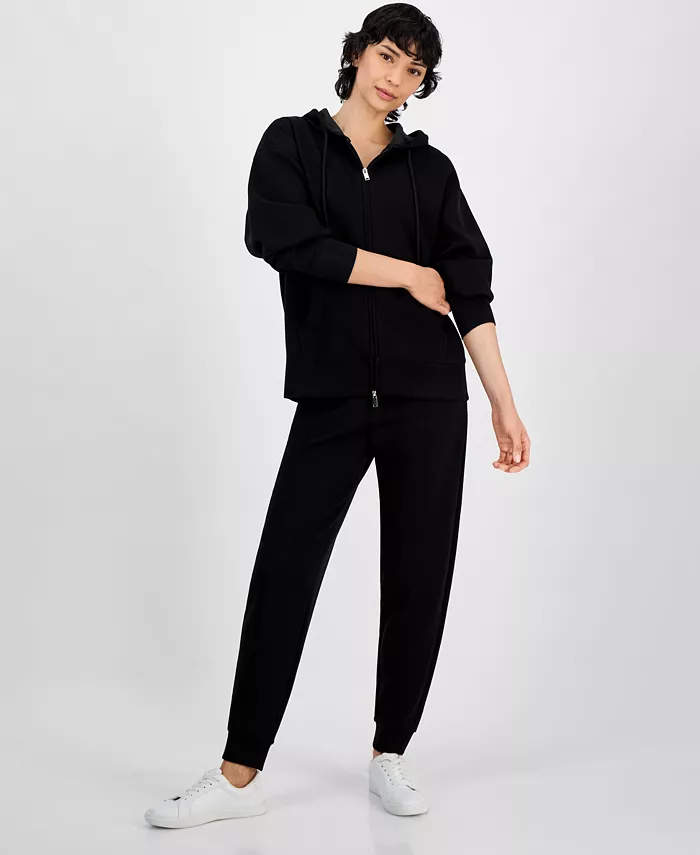 Alfani And Now This Women's Zippered Drawstring Hoodie Exclusively At Macy's Women's Fashion Shoes & Accessories