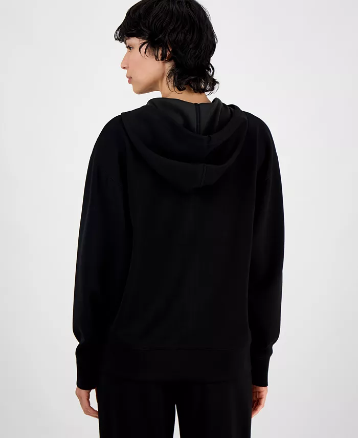 Alfani And Now This Women's Zippered Drawstring Hoodie Exclusively At Macy's Women's Fashion Shoes & Accessories