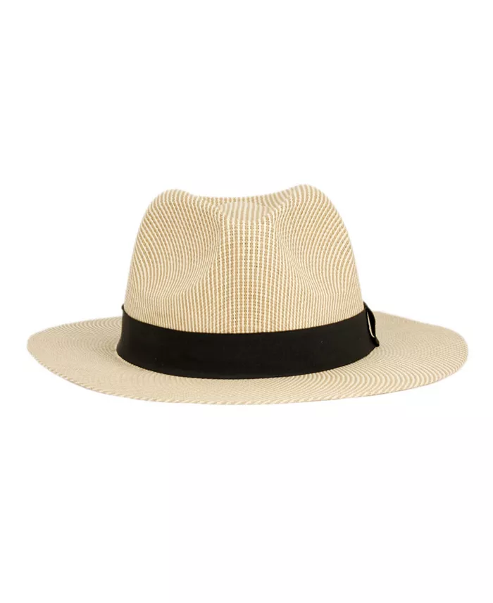 Alfani Angela & William Straw Panama Fedora Sun Hat Women's Fashion Shoes & Accessories