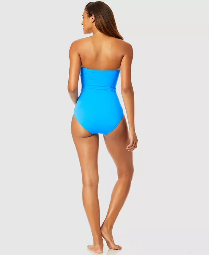 Alfani Anne Cole Twist-Front Ruched One-Piece Swimsuit Women's Fashion Shoes & Accessories