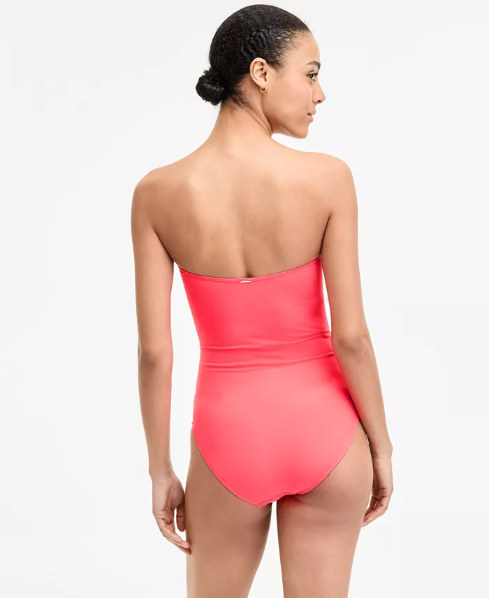 Alfani Anne Cole Twist-Front Ruched One-Piece Swimsuit Women's Fashion Shoes & Accessories