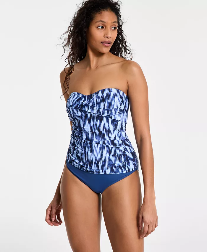 Alfani Anne Cole Women's Shirred Bandini Top & High-Waist Bottoms Women's Fashion Shoes & Accessories