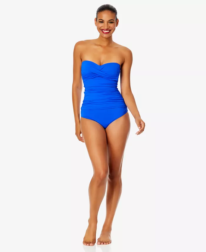 Alfani Anne Cole Women's Twist-Front Ruched Tankini Top & High-Waist Bikini Bottoms Women's Fashion Shoes & Accessories