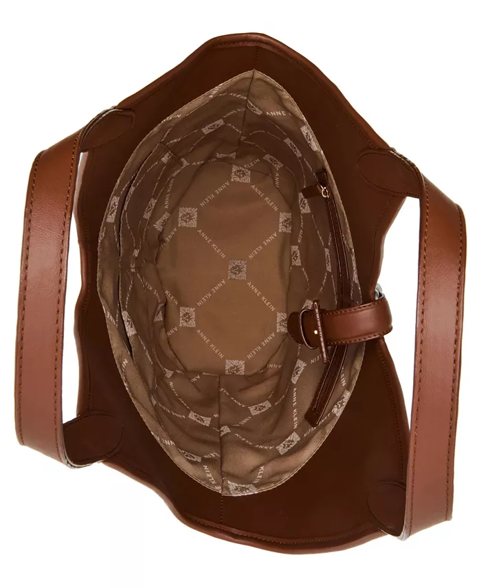 Alfani Anne Klein Color-Block Angular Large Hobo Bag Handbags Purses & Accessories