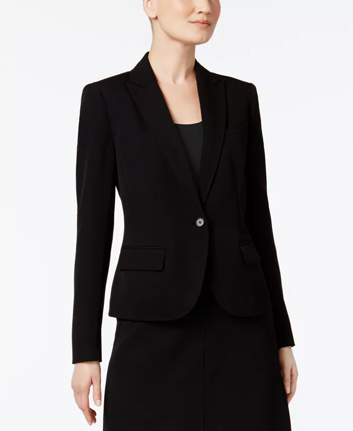 Alfani Anne Klein Petite Executive Collection Single-Button A-Line Skirt Suit Created For Macy's Women's Fashion Shoes & Accessories