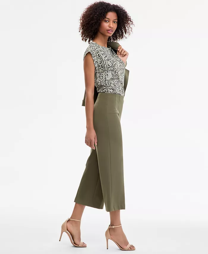 Alfani Anne Klein Women's High-Rise Pull-On Crop Wide-Leg Pants Women's Fashion Shoes & Accessories