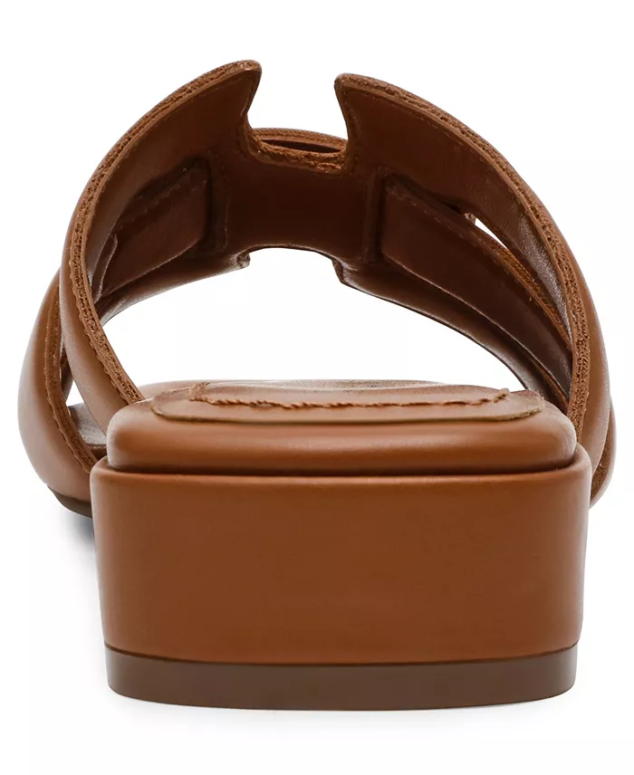 Alfani Anne Klein Women's Loyal Square Toe Slide Flat Sandals Women's Fashion Shoes & Accessories