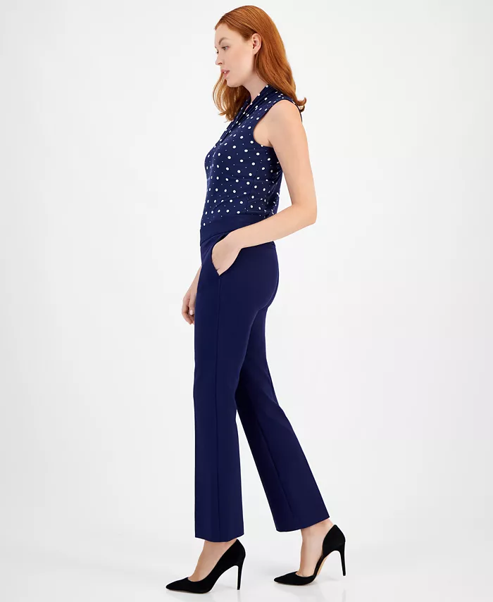 Alfani Anne Klein Women's Mid-Rise Pull-On Slash-Pocket Pants Women's Fashion Shoes & Accessories