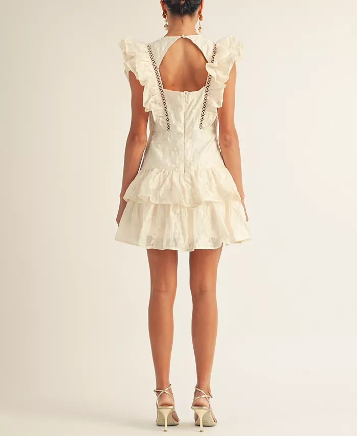 Alfani AROSE STUDIO INC Women's Emily Ruffled Minidress Women's Fashion Shoes & Accessories