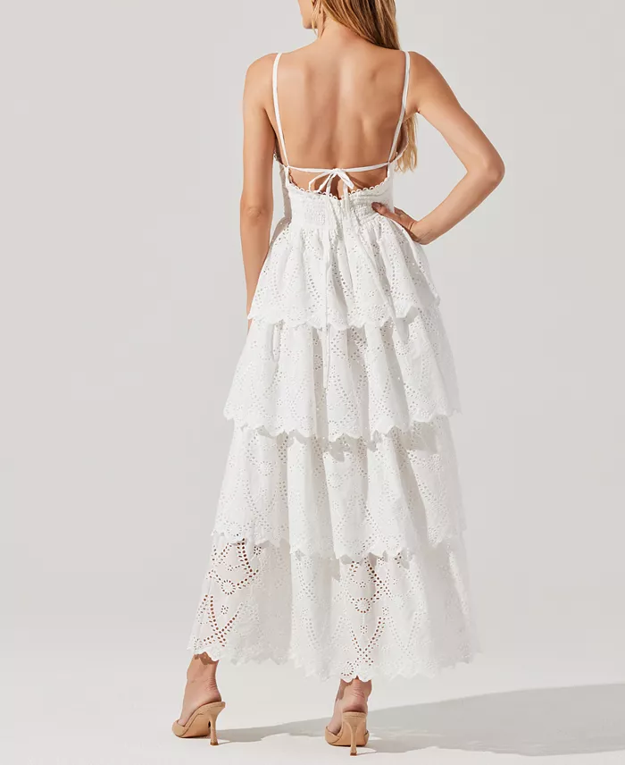 Alfani ASTR The Label Women's Faeryn Cotton Maxi Dress Women's Fashion Shoes & Accessories