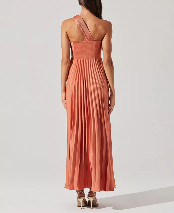 Alfani ASTR The Label Women's Rasya One-Shoulder Pleated Dress Women's Fashion Shoes & Accessories
