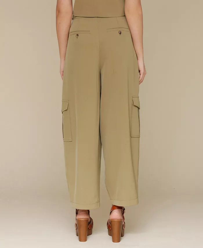 Alfani Avec Les Filles Women's Barrel-Leg Cargo Pants Women's Fashion Shoes & Accessories