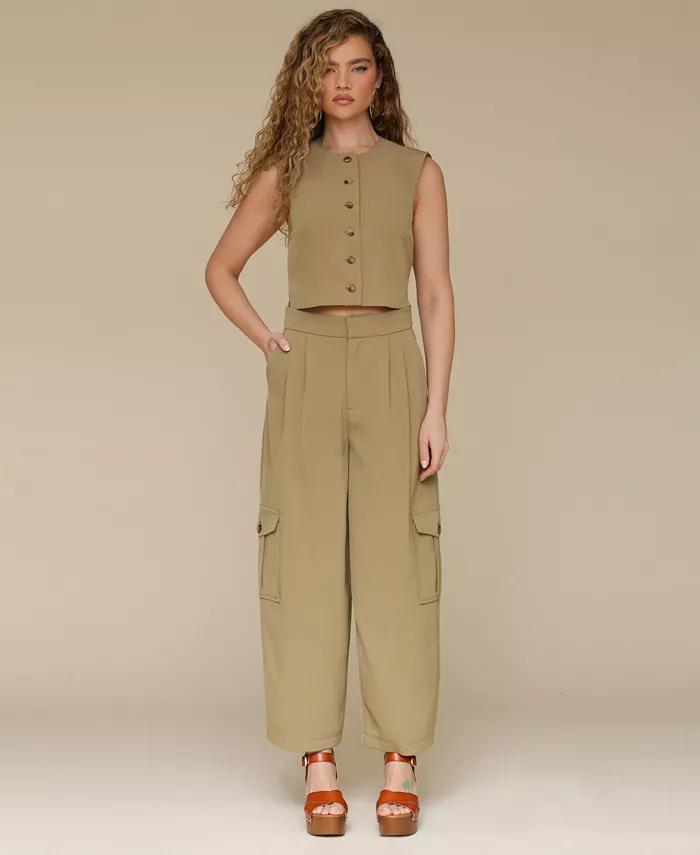 Alfani Avec Les Filles Women's Barrel-Leg Cargo Pants Women's Fashion Shoes & Accessories