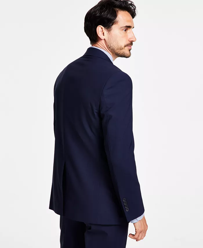 Alfani B By Brooks Brothers Men's Classic-Fit Stretch Wool Blend Suit Separates Jacket Men's Fashion & Accessories