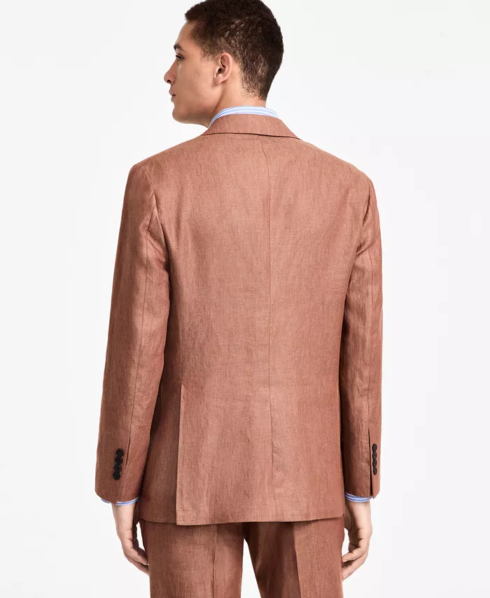 Alfani B By Brooks Brothers Men's Linen Classic-Fit Suit Separates Jacket Men's Fashion & Accessories