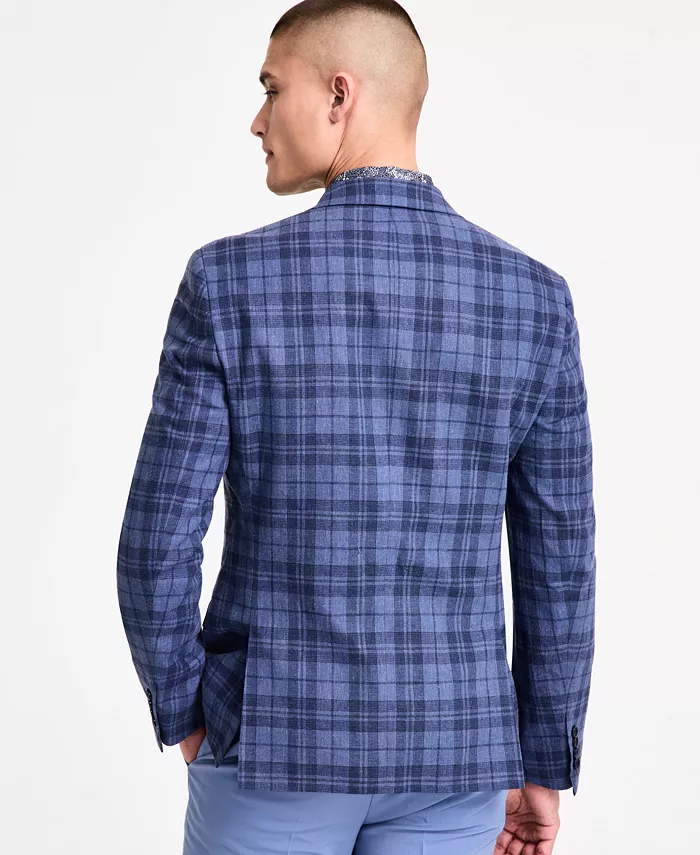 Alfani Bar III Men's Slim-Fit Plaid Sport Coat Created For Macy's Men's Fashion & Accessories