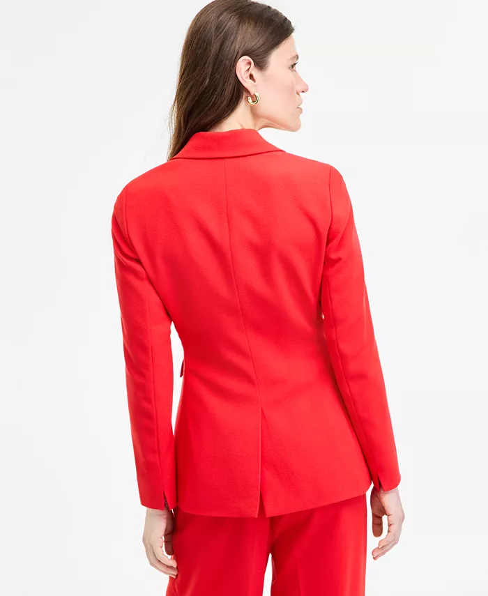 Alfani Bar III Women's Crepe One-Button Blazer Exclusively At Macy's Women's Fashion Shoes & Accessories