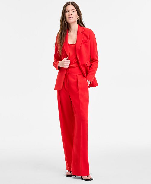 alfani Bar III Women's One-Button Blazer Tunic Tank & Pants Exclusively at Macy's Women's Fashion Shoes & Accessories